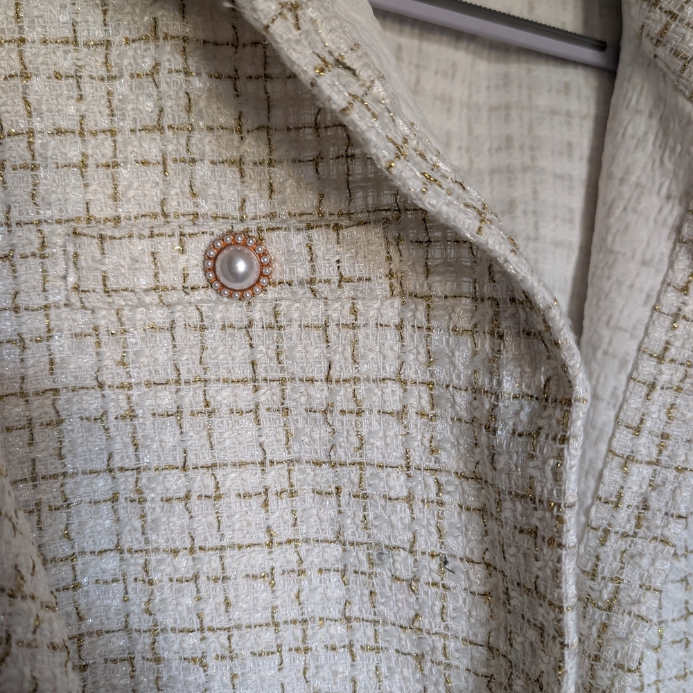 Cream Tweed Jacket - Simply Southern - Picture 2 of 6